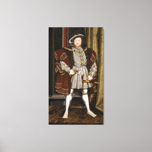 Portret van Henry VIII door Hans Holbein de Younge Canvas Afdruk