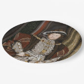 Portret van Henry VIII (Hans Holbein de Younger) Papieren Bordje (Gekanteld)
