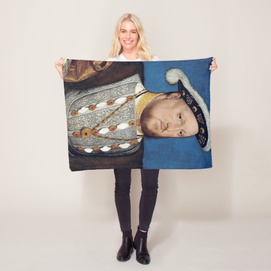 Portret van Henry VIII of England, Holbein Fleece Deken (In situ)