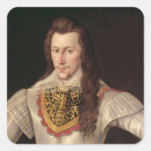 Portret van Henry Wriothesley 3rd Earl Vierkante Sticker