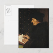 Portret van het Erasmus-programma Desiderius Briefkaart (Voorkant / Achterkant)