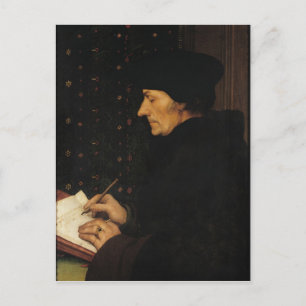 Portret van het Erasmus-programma Desiderius Briefkaart