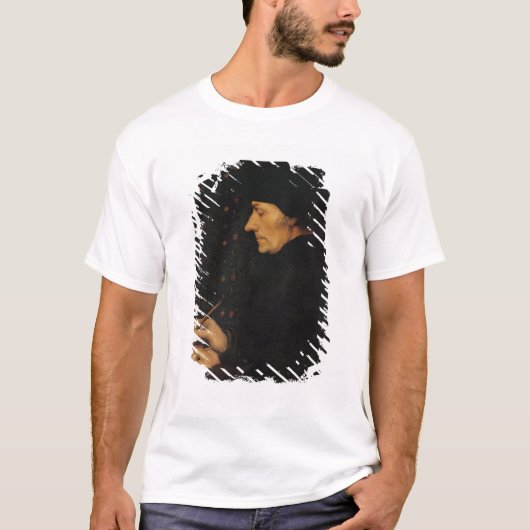 Portret van het Erasmus-programma Desiderius T-shirt (Voorkant)