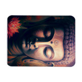 Portret van het Gautam Buddha Art Poster Magneet (Horizontaal)