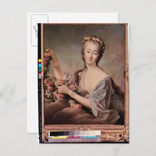 Portret van het graafschap Barry als Flora Briefkaart (Voorkant / Achterkant)