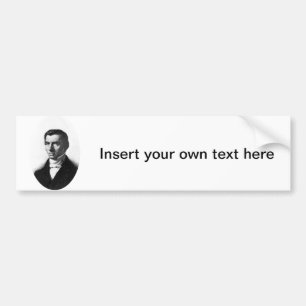 Portret van het Klassieke Liberaal Bastiat Frederi Bumpersticker