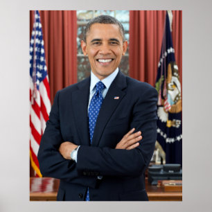 Portret van het Oval Office, Obama Barack, preside Poster