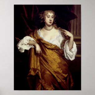 Portret van Hon. Mary Wharton Poster