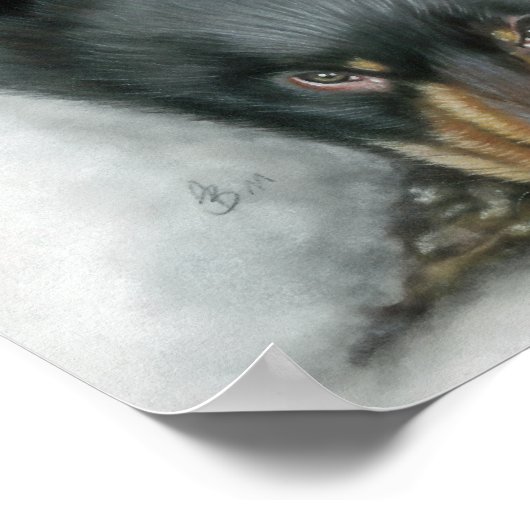 Portret van Hope van A. Brunner Poster (Hoek)