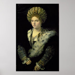 Portret van Isabella d'Este Poster
