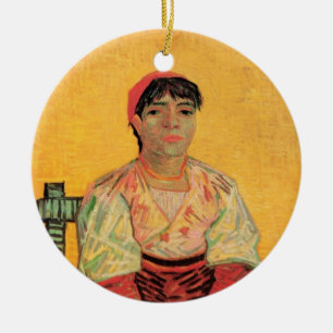 Portret van Italiaanse vrouw van Vincent van Gogh Keramisch Ornament