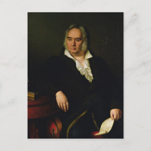 Portret van Ivan A. Krylov, 1832 Briefkaart