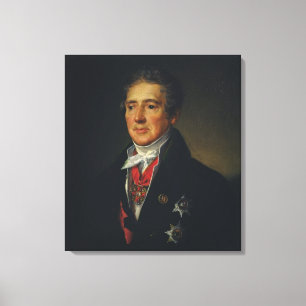 Portret van Ivan Dmitriev, 1835 Canvas Afdruk