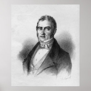 Portret van Jacques Laffitte Poster