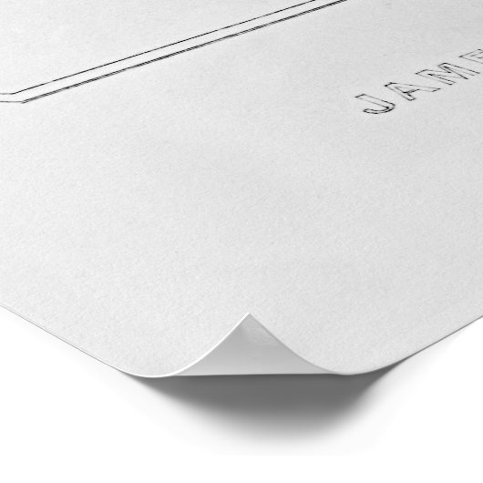 Portret van James Hamilton 2nd Earl of Arran Poster (Hoek)