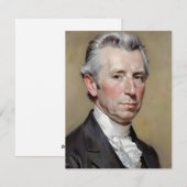 Portret van James Monroe Feestdagenkaart (Voorkant / Achterkant)