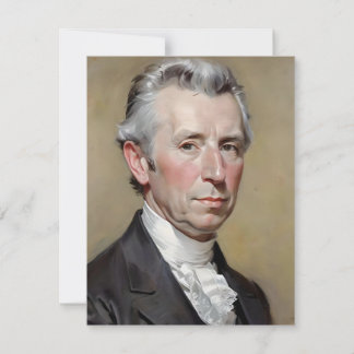 Portret van James Monroe Feestdagenkaart