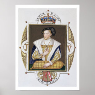Portret van James V (1512-42), koning van Schotlan Poster