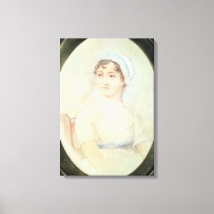 Portret van Jane Austen Canvas Afdruk