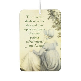 Portret van Jane Austen + citaat Luchtverfrisser