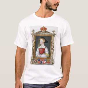 Portret van Jane Seymour (c.1509-37) 3rd Queen of T-shirt