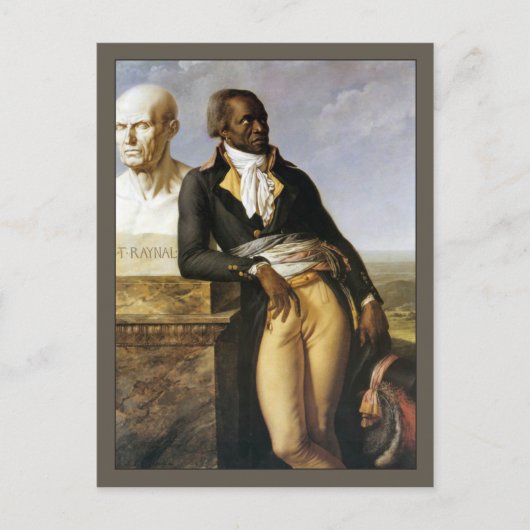 Portret van Jean-Baptiste Belley Briefkaart (Voorkant)