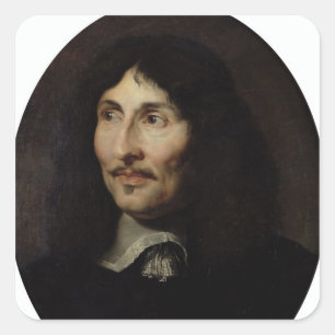 Portret van Jean-Baptiste Colbert de Torcy Vierkante Sticker