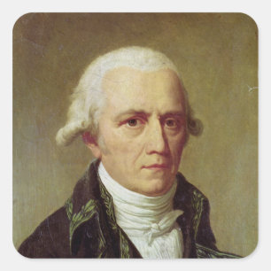 Portret van Jean-Baptiste de Monet Vierkante Sticker