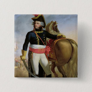 Portret van Jean Baptiste Kleber Vierkante Button 5,1 Cm