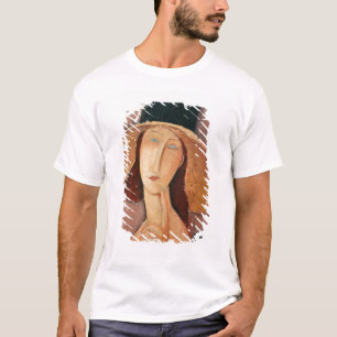 Portret van Jeanne Hebuterne in een groot pet T-shirt