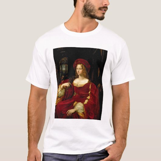 Portret van Jeanne of Aragon (c.1500-77), echtgeno T-shirt (Voorkant)
