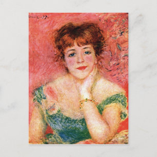 Portret van Jeanne Samary door Pierre Renoir Briefkaart