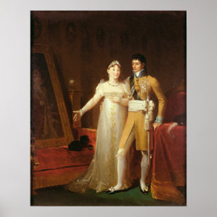 Portret van Jerome Bonaparte en zijn vrouw Poster
