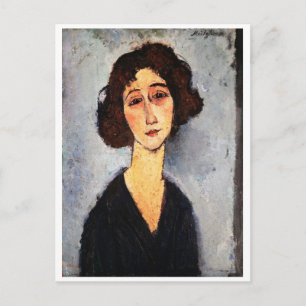 Portret van Jeune Femme, Modigliani Briefkaart