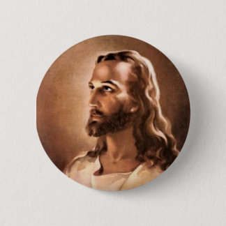 Portret van Jezus Christus Ronde Button 5,7 Cm