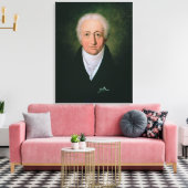 Portret van Johann Wolfgang von Goethe , 1818 Canvas Afdruk (Insitu (Woonkamer))