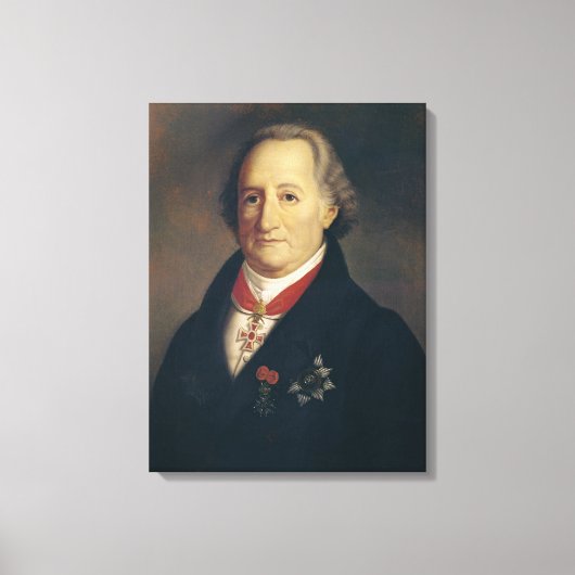 Portret van Johann Wolfgang von Goethe Canvas Afdruk (Voorkant)