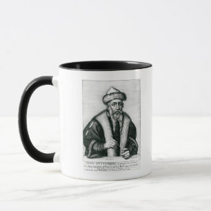 Portret van Johannes Gutenberg Mok