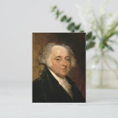 Portret van John Adams Briefkaart (Staand voorkant)