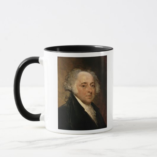 Portret van John Adams Mok (Links)