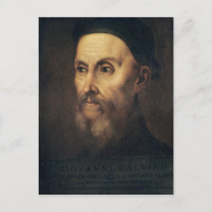 Portret van John Calvin Briefkaart