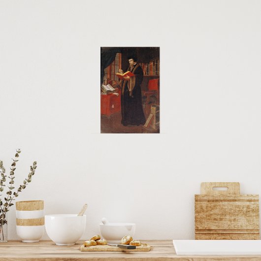 Portret van John Calvin Poster (Keuken)