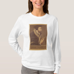 Portret van John Calvin T-shirt