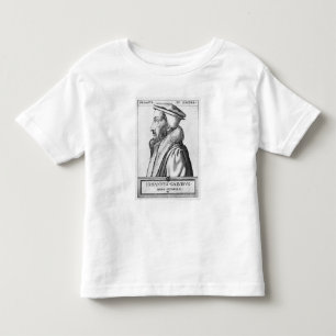 Portret van John Calvin tussen 53 en 1564 jaar Kinder Shirts