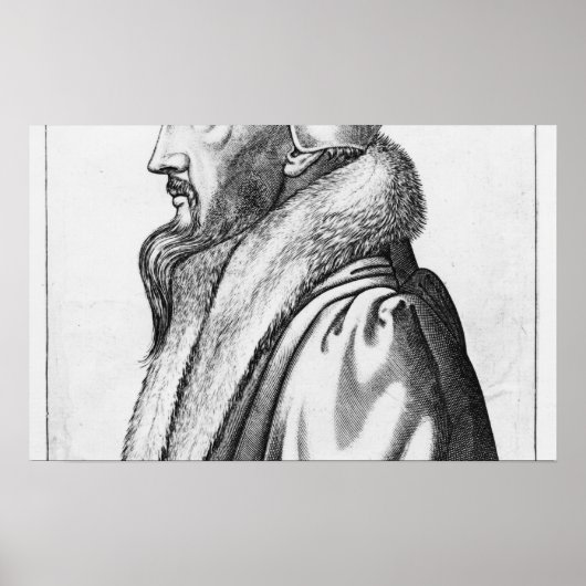 Portret van John Calvin tussen 53 en 1564 jaar Poster (Voorkant)