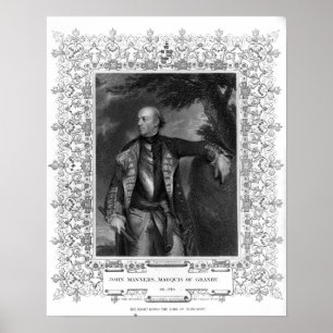 Portret van John Manners, Marquis van Granby Poster