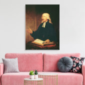 Portret van John Wesley 1788 Canvas Afdruk (Insitu (Woonkamer))