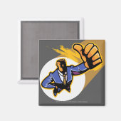 Portret van jong man met duim omhoog magneet (Voorkant / Achterkant)