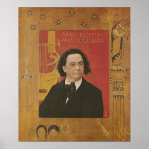 Portret van Josef Pembaur - Gustav Klimt (1890) Poster