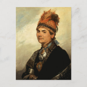 Portret van Joseph Brant door Gilbert Stuart Briefkaart